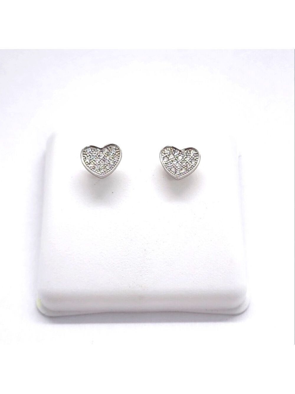 Dainty Heart Screw Back Earrings in Sterling Silver 925 – Perfect Gift